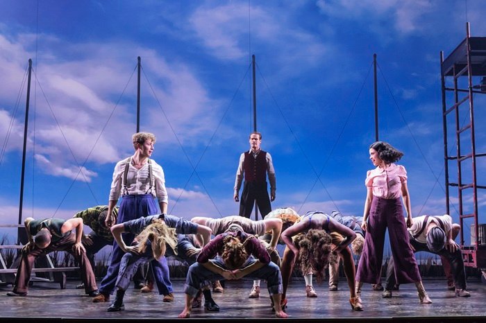 8. Zachary Keller Connor Sullivan Helen Krushinski and the cast of WATER FOR ELEPHANTS Photo by Matthew Murphy for MurphyMade