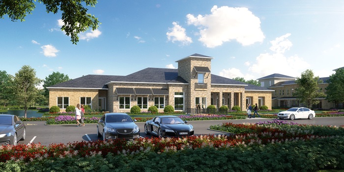 Echo Lake Clubhouse rendering credit Fein