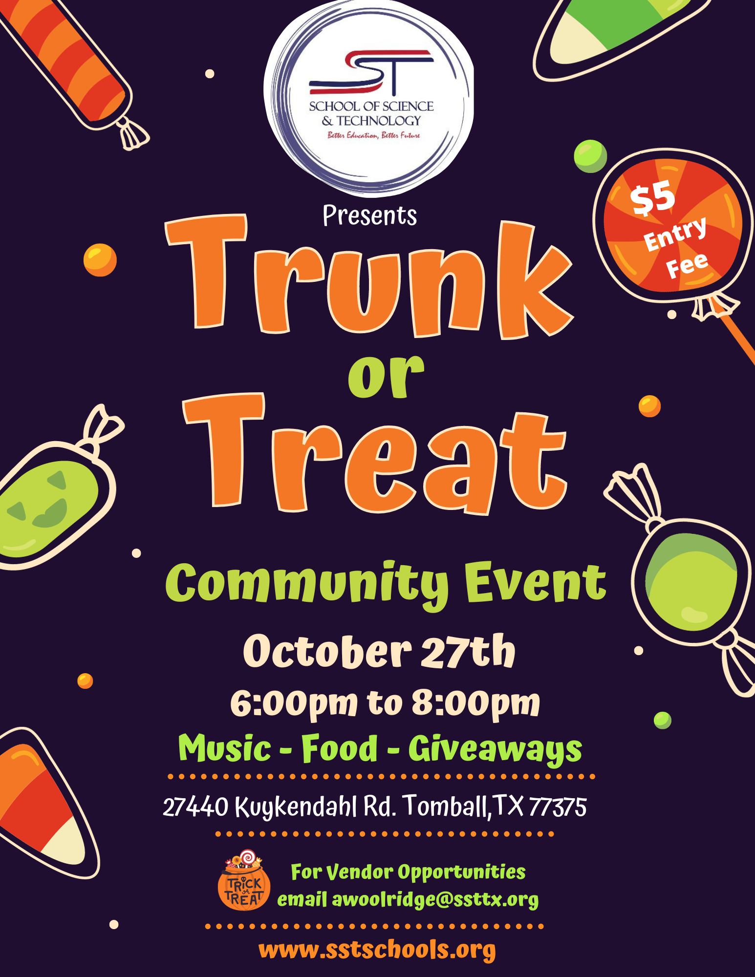 SST The Woodlands - Community Trunk or Treat