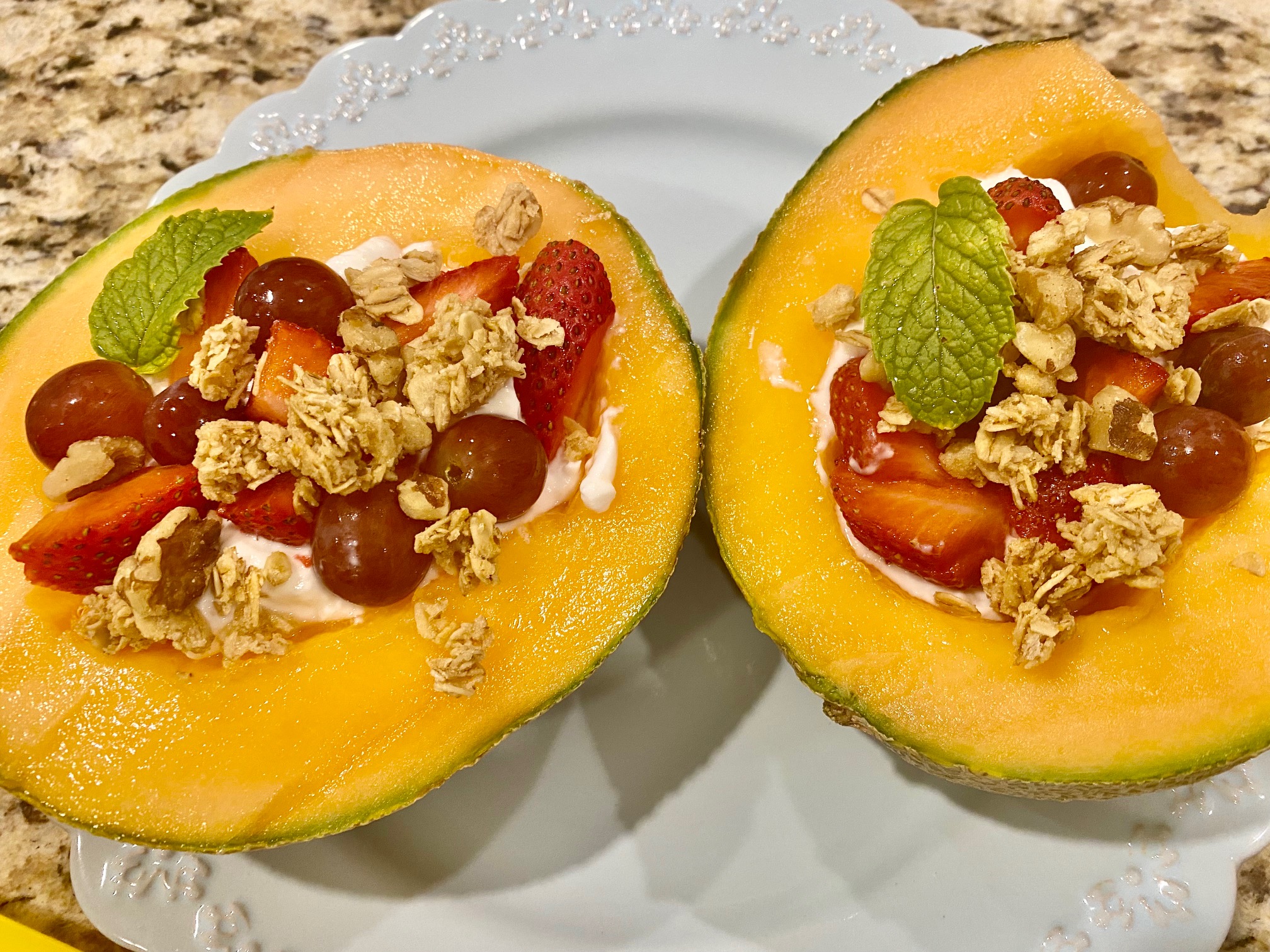 cantaloupe bowls complete