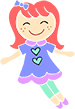 clip art girls toys